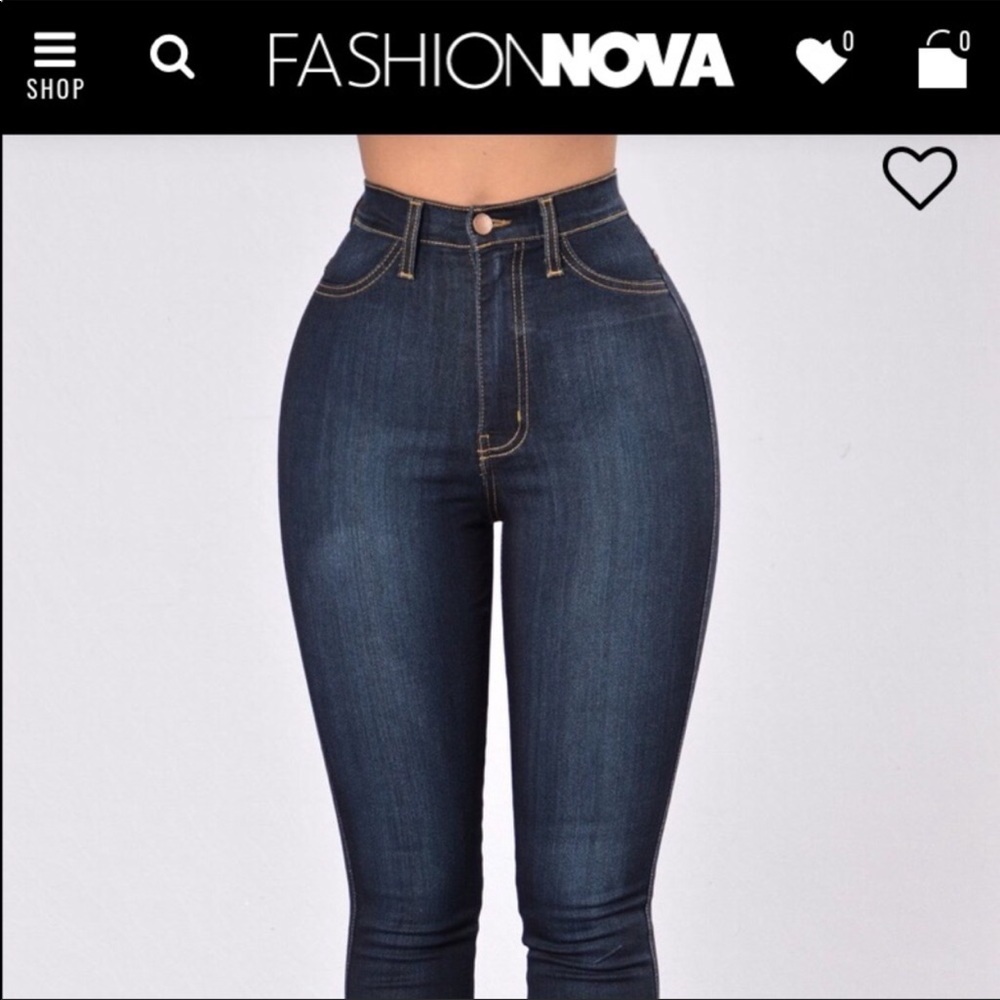 2 FASHION NOVA Classic high waisted skinny jeans - Picture 1 of 4